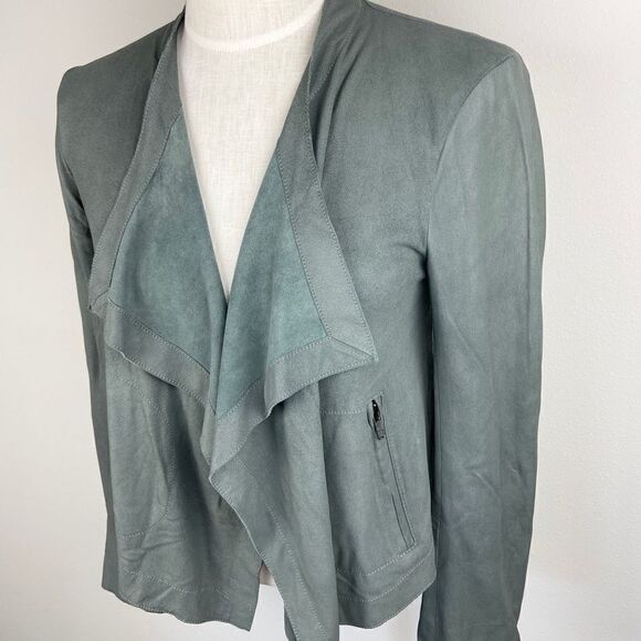 Cupcakes & Cashmere Leather Suede Moto Jacket - Picture 2 of 7